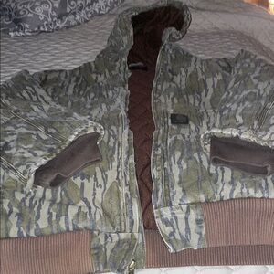 Carhartt Camouflage Jacket with Black Logo Patch